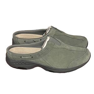 Easy Spirit Women's Gray Slip-On Mules Size 9 Orthotic Friendly Casual
